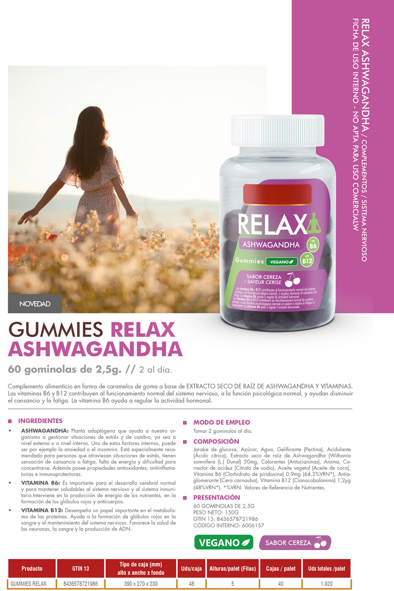 SUP Gominolas Relax 60 Unidades – Sueño Reparador y Antiestrés Natural