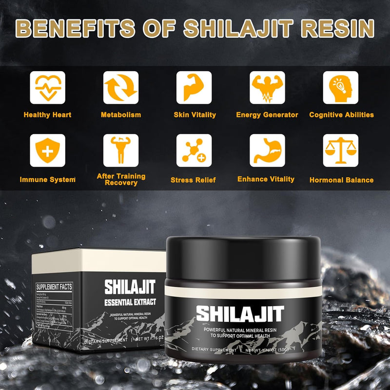 Resina orgánica pura del Himalaya SHILAJIT 100g